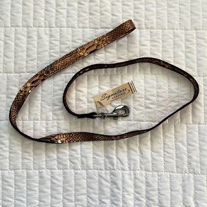 Snakeskin dog leash